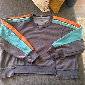 Free People Movement Intercept Striped Pullover